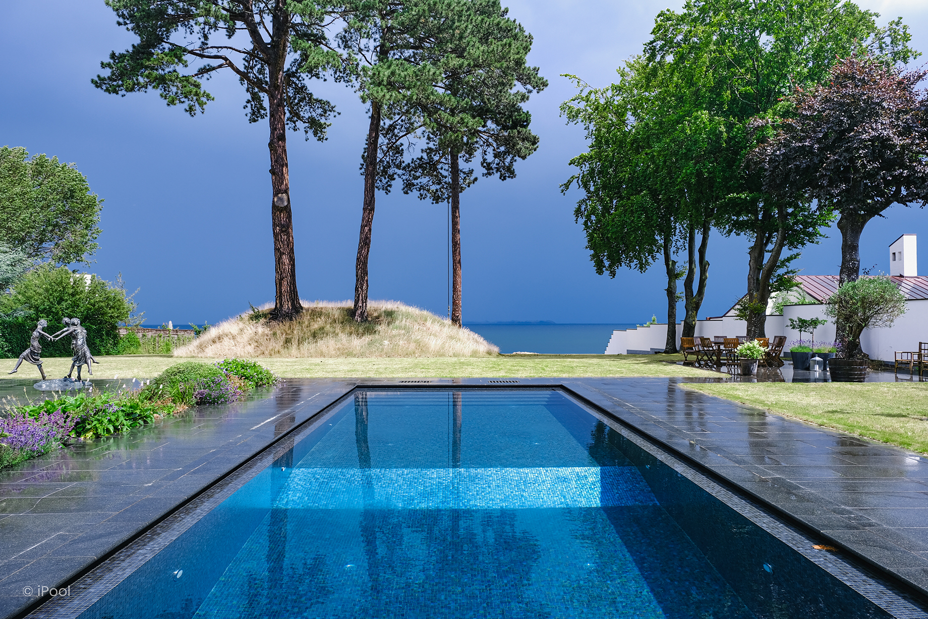 Beton mosaik pool